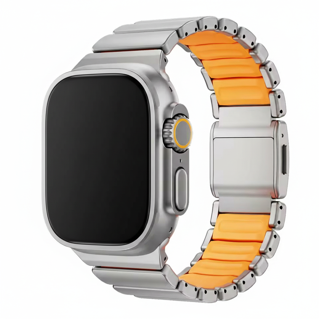 Titanium Magnetic Apple Watch Band | Husk Case